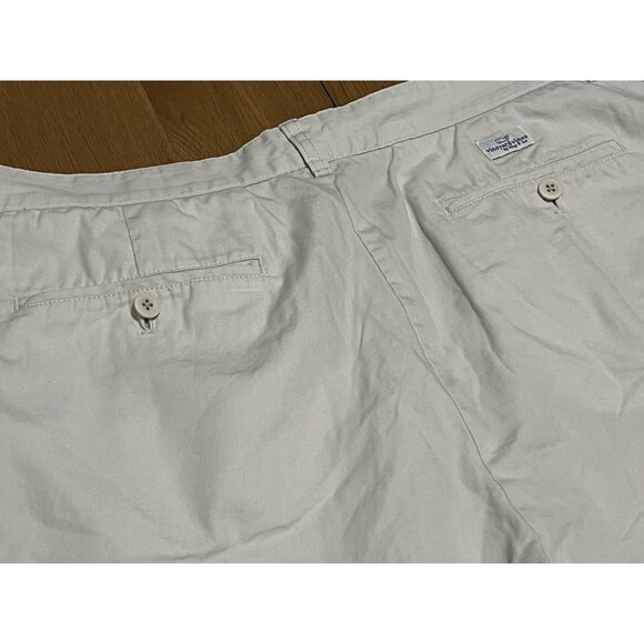 Vineyard Vines By Shep & Ian Shorts Mens 36 Beige Flat Front Club Preppy Golf - Picture 12 of 12